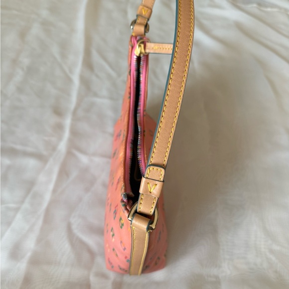 Dooney & Bourke Pink Multicolor Logo Shoulder Bag - Picture 4 of 6